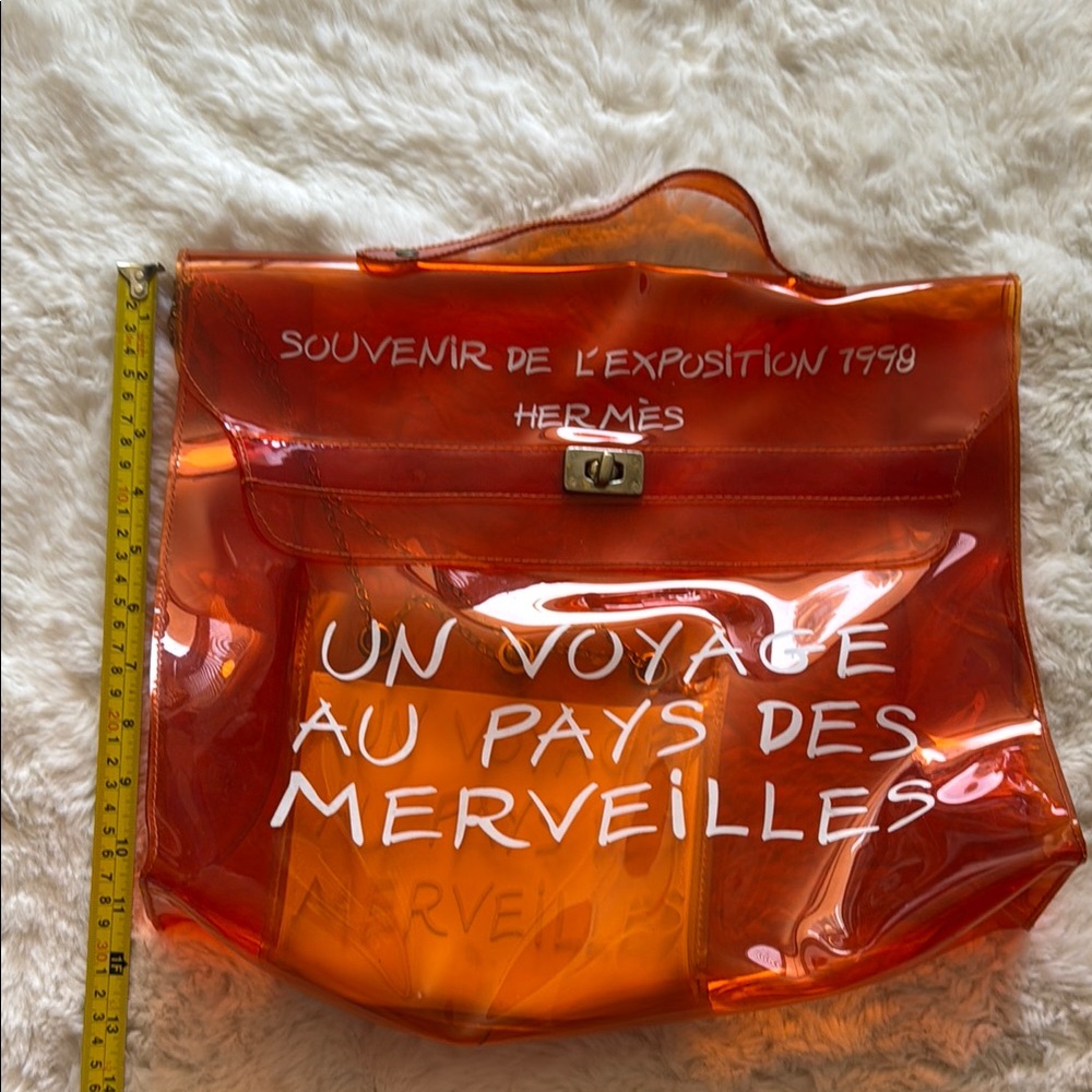 Hermes Orange Tote